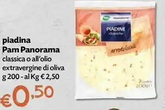Borello Supermercati Pam Panorama - Piadine Classiche 200 G(ml) offerta