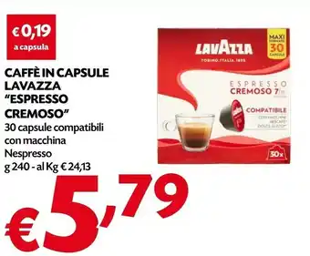 Lavazza Caffe In Capsule Espresso