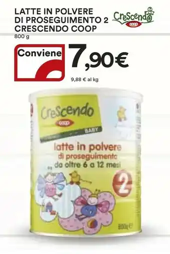 Coop Coop Latte In Polvere Di Proseguimento 2 Crescende Crescendo offerta
