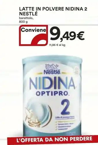 Coop Nestlè Latte In Polvere Nidina 2 offerta