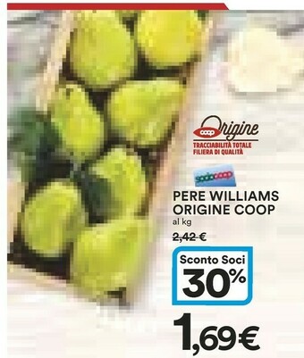 Coop Coop Origine Pere Williams offerta