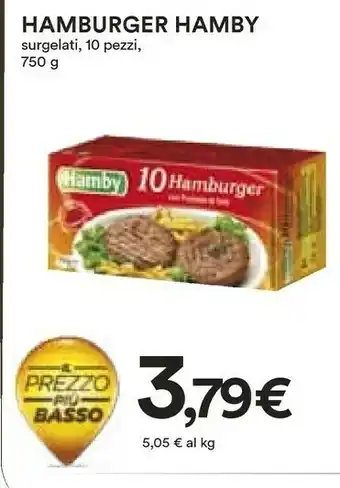 Coop Hamby 10 Hamburger Con Proteine Di Soia Surgelati 750 G(ml) offerta
