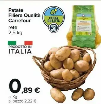 Carrefour Carrefour Patate Filiera Qualità offerta