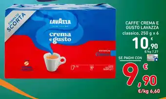 Spazio Conad CAFFE' CREMA E GUSTO LAVAZZA classico, 250 g x 6 offerta