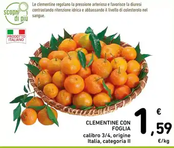 Spazio Conad CLEMENTINE CON FOGLIA offerta