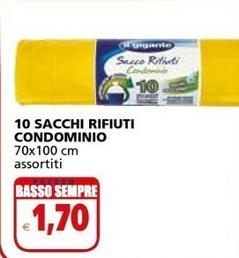 Il Gigante Il Gigante 10 Sacchi Rifiuti Condominio offerta