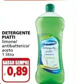 Il Gigante Il Giganti Detergente Piatti Limone / Antibatterico / Aceto offerta