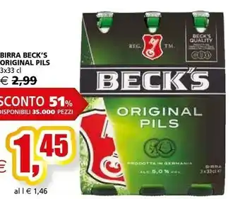 Il Gigante Beck's - Birra 330 G(ml) offerta