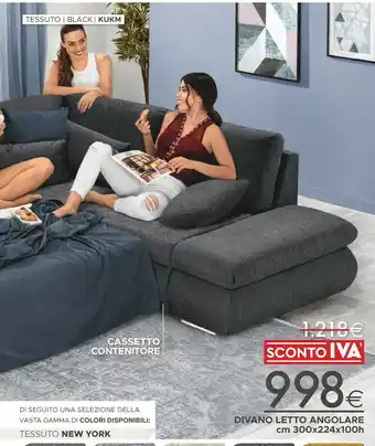 Mondo Convenienza York Divani letto offerta