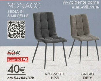 Mondo Convenienza Sedie offerta