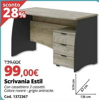 Scrivania Estil