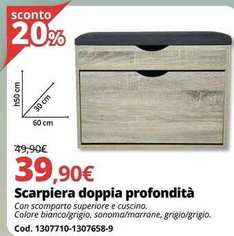 Brico Io Scarpiera Doppia Profondità offerta