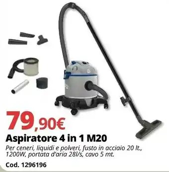Brico Io Aspiratore 4 In 1 M20 offerta