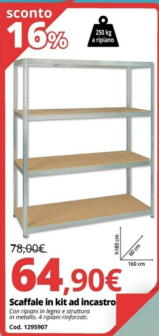 Brico Io Scaffale In Kit Ad Incastro offerta