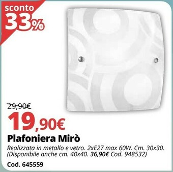 Brico Io Plafoniera Mirò offerta