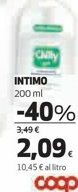 Coop Chilly Detergente Intimo offerta