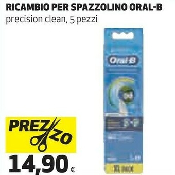 Coop Oral b Ricambio Per Spazzolino Precision Clean 5 Pezzi offerta
