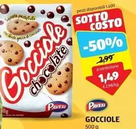 ALDI Pavesi gocciole offerta