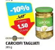 ALDI Cucina nobile carciofi tagliati offerta
