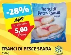 ALDI Tranci di pesce spada offerta