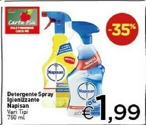 Crai Napisan Detergente Spray Igienizzante offerta