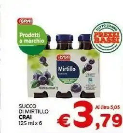 Crai Crai Succo Di Mirtillo offerta