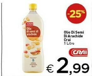 Crai Crai - Olio Di Semi Di Arachide 1000 G(ml) offerta