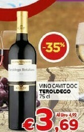 Crai Teroldego Vino Cavit Doc offerta
