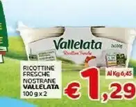 Crai Vallelata Ricottine Fresche Nostrane 200 G offerta