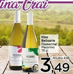 Crai Vino Belisario Passerina Pecorino offerta
