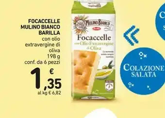 Conad Barilla Mulino Bianco Focaccelle Con Olio Extravergine Di Oliva offerta