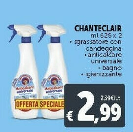 Deco Supermercati Chanteclair Sgrassatore Con Candeggina offerta