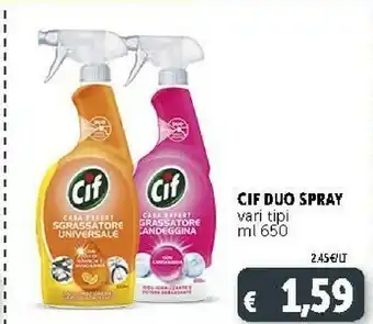 Deco Supermercati Cif Sgrassatore Spray 650 Ml offerta