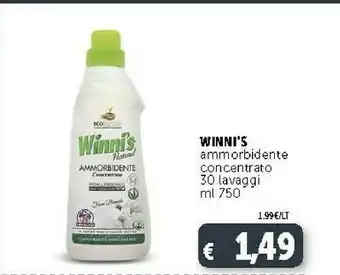 Deco Supermercati Winni's Ammorbidente Concentrato 30 Lavaggi Ml 750 offerta
