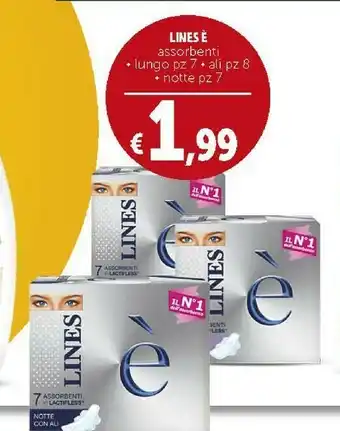 Deco Supermercati Lines È Assorbenti + Lungo offerta