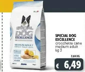 Deco Supermercati Monge Special Dog Excellence Crocchette Cane Medium Adult Kg 3 offerta