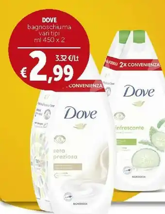 Deco Supermercati Dove Bagnoschiuma offerta