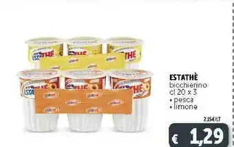Deco Supermercati Estathé Bicchierino Pesca offerta