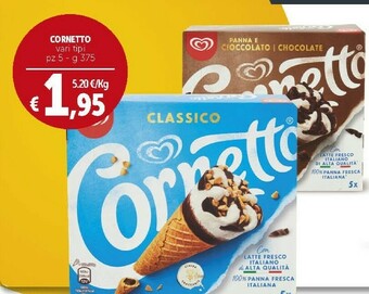 Deco Supermercati Algida Cornetto offerta
