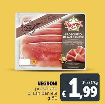 Deco Supermercati Negroni Prosciutto Di San Daniele offerta