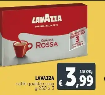 Deco Supermercati Lavazza Caffè Qualità Rossa offerta