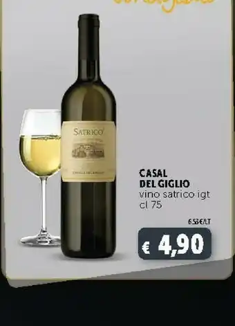 Deco Supermercati Casal Del Giglio Vino Satrico Igt offerta