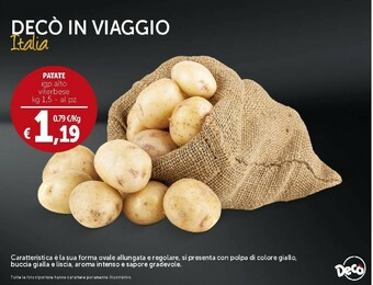 Deco Supermercati Patate offerta