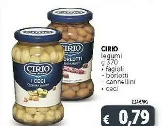 Deco Supermercati Cirio Legumi Fagioli offerta