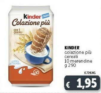 Deco Supermercati Ferrero Kinder Colazione Piu Cereali offerta