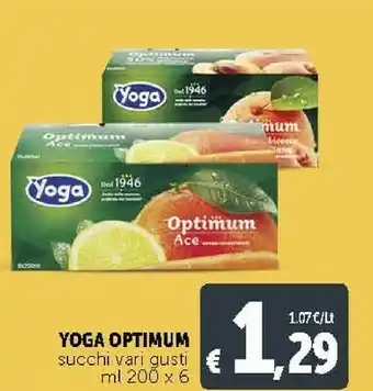 Deco Supermercati Yoga Optimum Succhi offerta