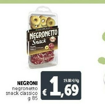 Deco Supermercati Negroni Negronetto Snack Classico offerta