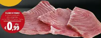 Deco Supermercati Filone Di Tonno A Tranci Pescato Decongelate offerta