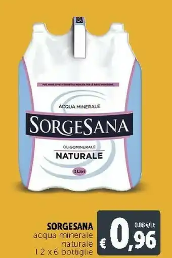 Deco Supermercati Sorgesana - Acqua Minerale Naturale 2000 G(ml) offerta