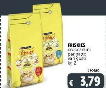 Deco Supermercati Purina Friskies Croccantini Per Gatto Vari Gusti Kg 2 offerta